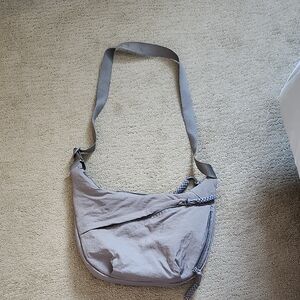 Amazon Essentials Gray Crossbody Bag with Multiple Zips